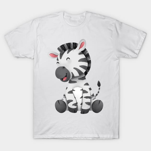 Happy Zebra T-Shirt by be yourself. design